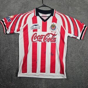 Vintage Chivas Guadalajara Athletica Coca Cola Soccer Jersey Adult Men's